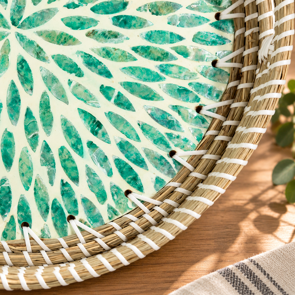 Seagrass Woven Display Tray Set
